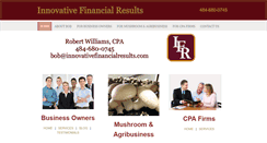 Desktop Screenshot of innovativefinancialresults.com