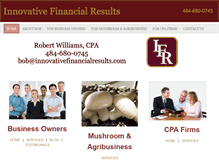 Tablet Screenshot of innovativefinancialresults.com